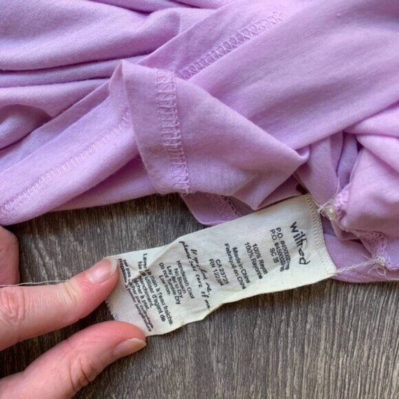 Aritzia Wilfred Muscle Tee T-shirt Cropped sleeveless lilac purple Size XS - Picture 11 of 14